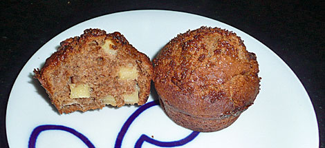 fuldkornsaeblemuffin