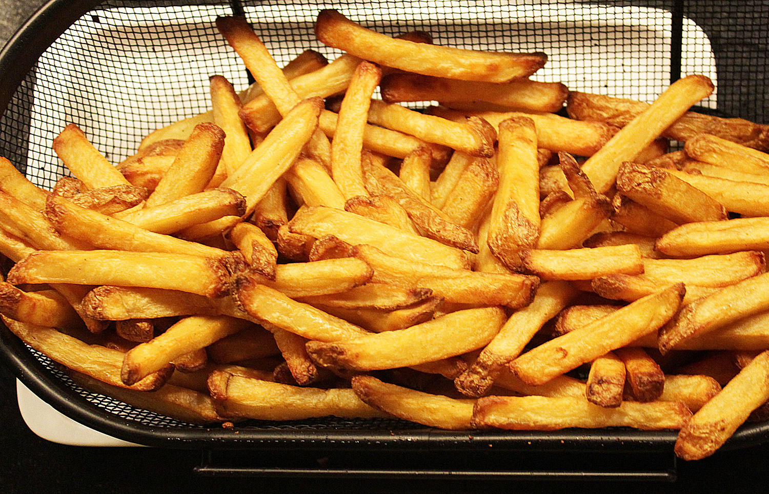 Mappe klip nationalsang Pomfritter på grill i kurv & Rotisseri - EnHimmelsk Mundfuld