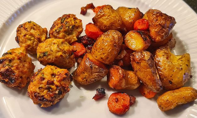 Kyllingefrikadeller – airfryer